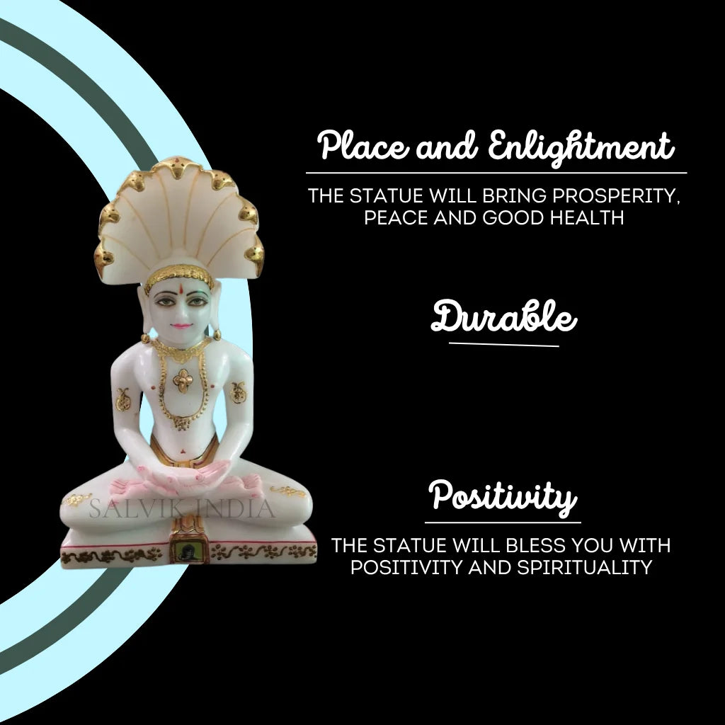 Big Size Parshwanath Marble Statue