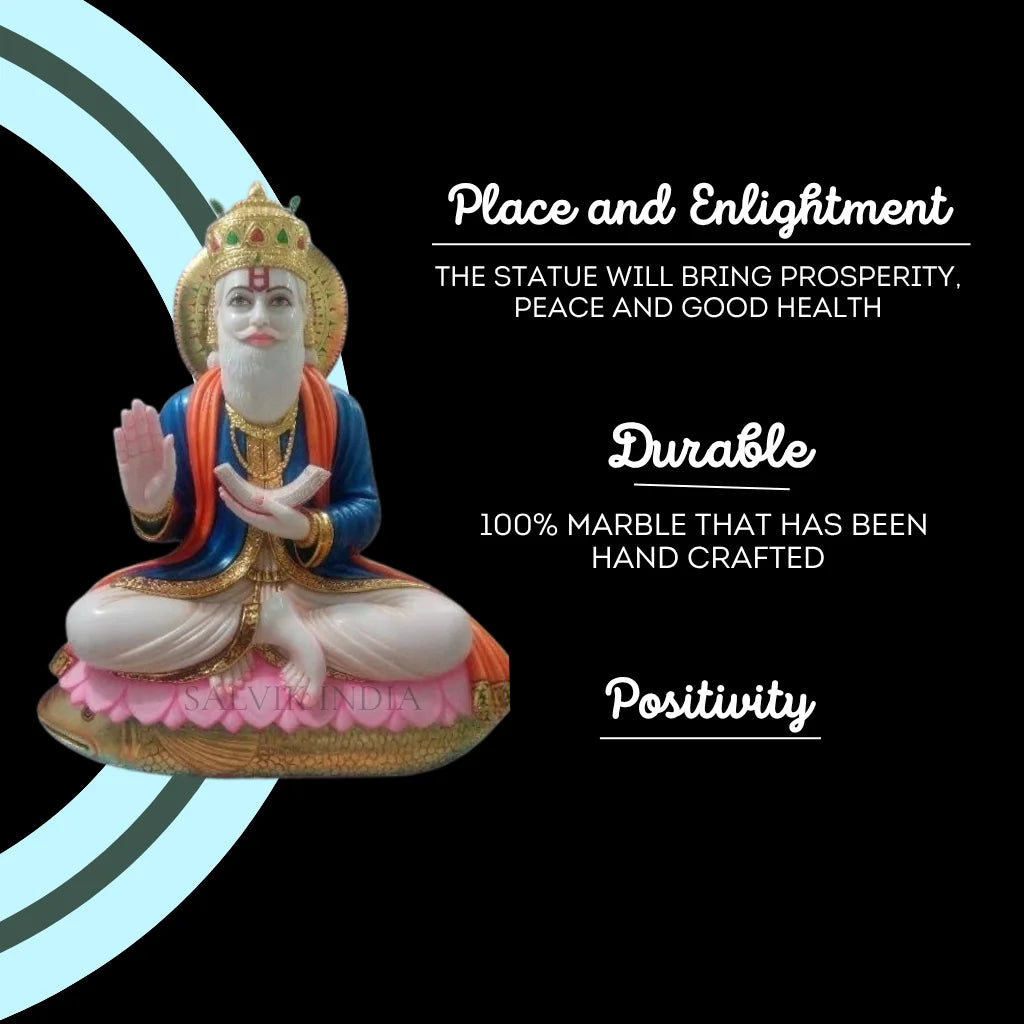 Jhulelal marble Idol - Salvik | Marble Murti Manufacturers in India
