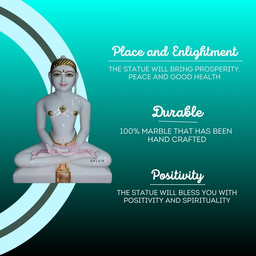 Mahavir bhagwan ki murti - Salvik | Marble Murti Manufacturers in India