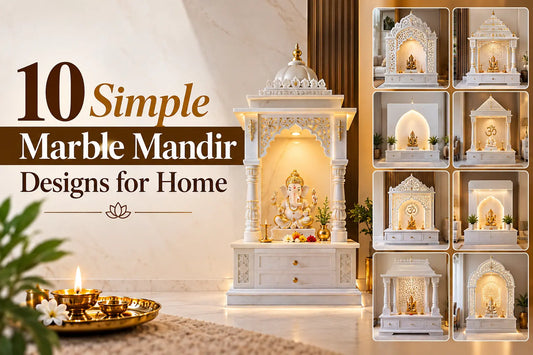  Simple Marble Mandir Designs for Home