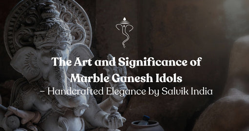 Marble Ganesh Idol handcrafted by Salvik India – symbol of art, devotion, and cultural elegance