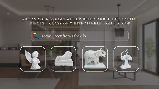 Adorn Your Rooms with White Marble Decorative Pieces – Class of White Marble Home Decor - Salvik | Marble Murti Manufacturers in India