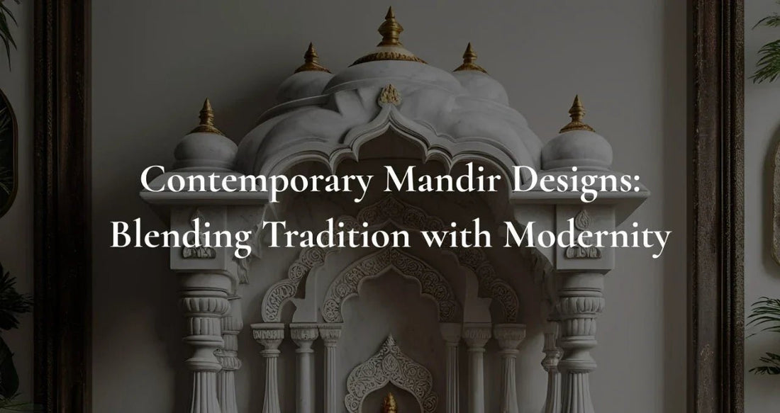 Contemporary Mandir Designs: Blending Tradition with Modernity - Salvik | Marble Murti Manufacturers in India