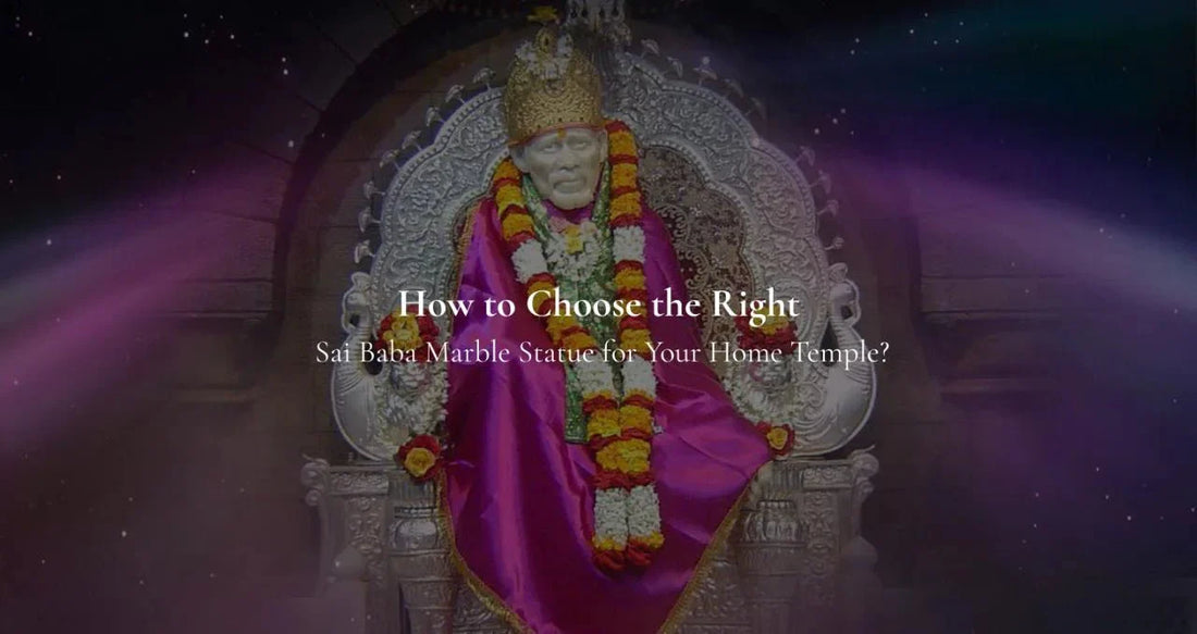 How to Choose the Right Sai Baba Marble Statue for Your Home Temple? - Salvik | Marble Murti Manufacturers in India