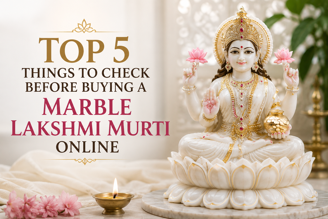 Top 5 Things to Check Before Buying a Marble Lakshmi Murti Online