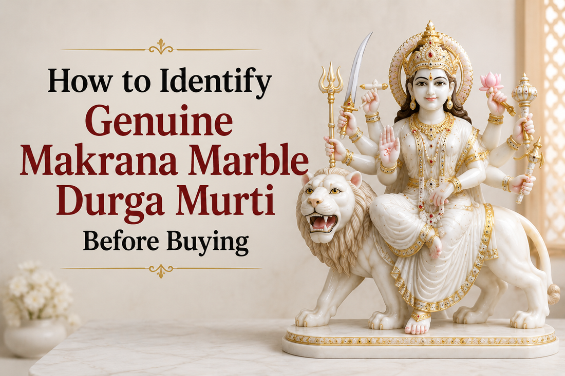 How to Identify Genuine Makrana Marble Durga Murti Before Buying