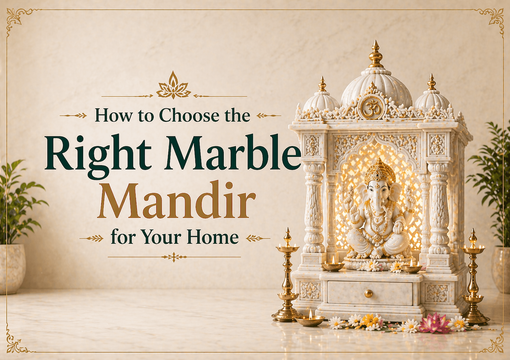 how to choose marble temple for home size and placement