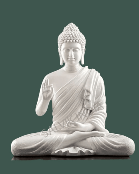 Buddha Marble Statue |  Handcrafted Marble Buddha Idol 