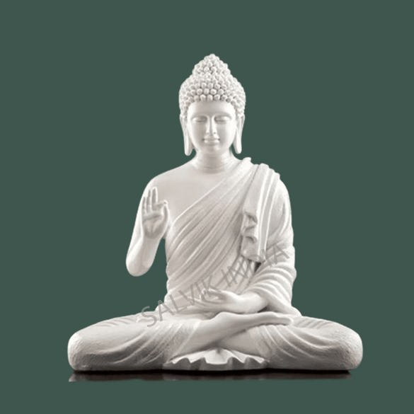 Buddha Marble Statue |  Handcrafted Marble Buddha Idol 