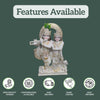 Radha Krishna Jugal Marble Statue with Cow – Handcrafted Marble Idol