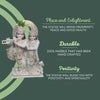 Radha Krishna Jugal Marble Statue with Cow – Handcrafted Marble Idol