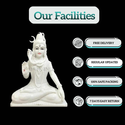 Shiv Murti in Marble – Handcrafted Shiva Statue
