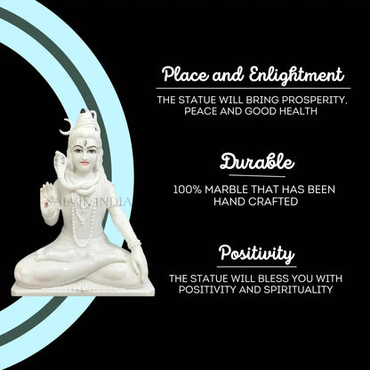 Shiv Murti in Marble – Handcrafted Shiva Statue