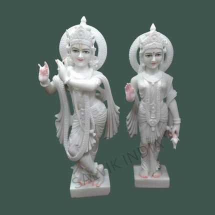 Radha Krishna Marble Moorti (18 - 30 Inch)