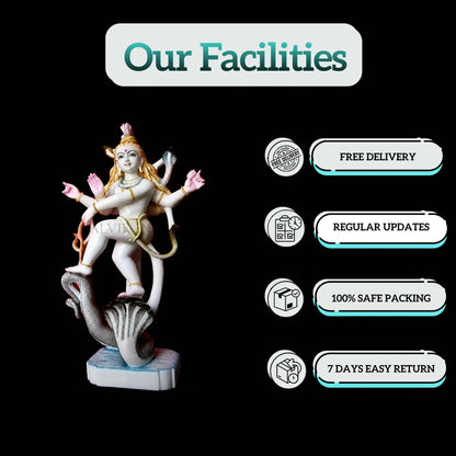 Shiv Ji Marble Murti – Handcrafted Marble Idol