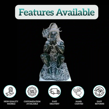 Marble Shiva Idol – Traditional Handcrafted Statue