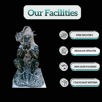 Marble Shiva Idol – Traditional Handcrafted Statue