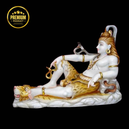 White Marble Shiva Statue – Handcrafted Lord Shiva Idol