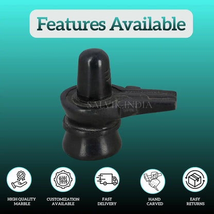 Marble Shivling Statue – Handcrafted Shiva Lingam