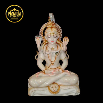 Marble Lord Shankar Statue – Handcrafted Shiva Idol