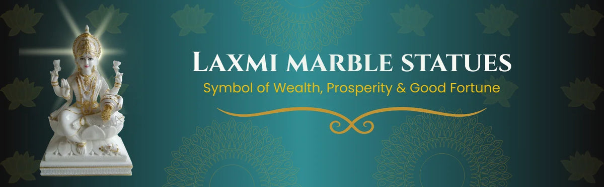 Buy Laxmi Marble Murti | Handcrafted Lakshmi Idols in Pure White Marble