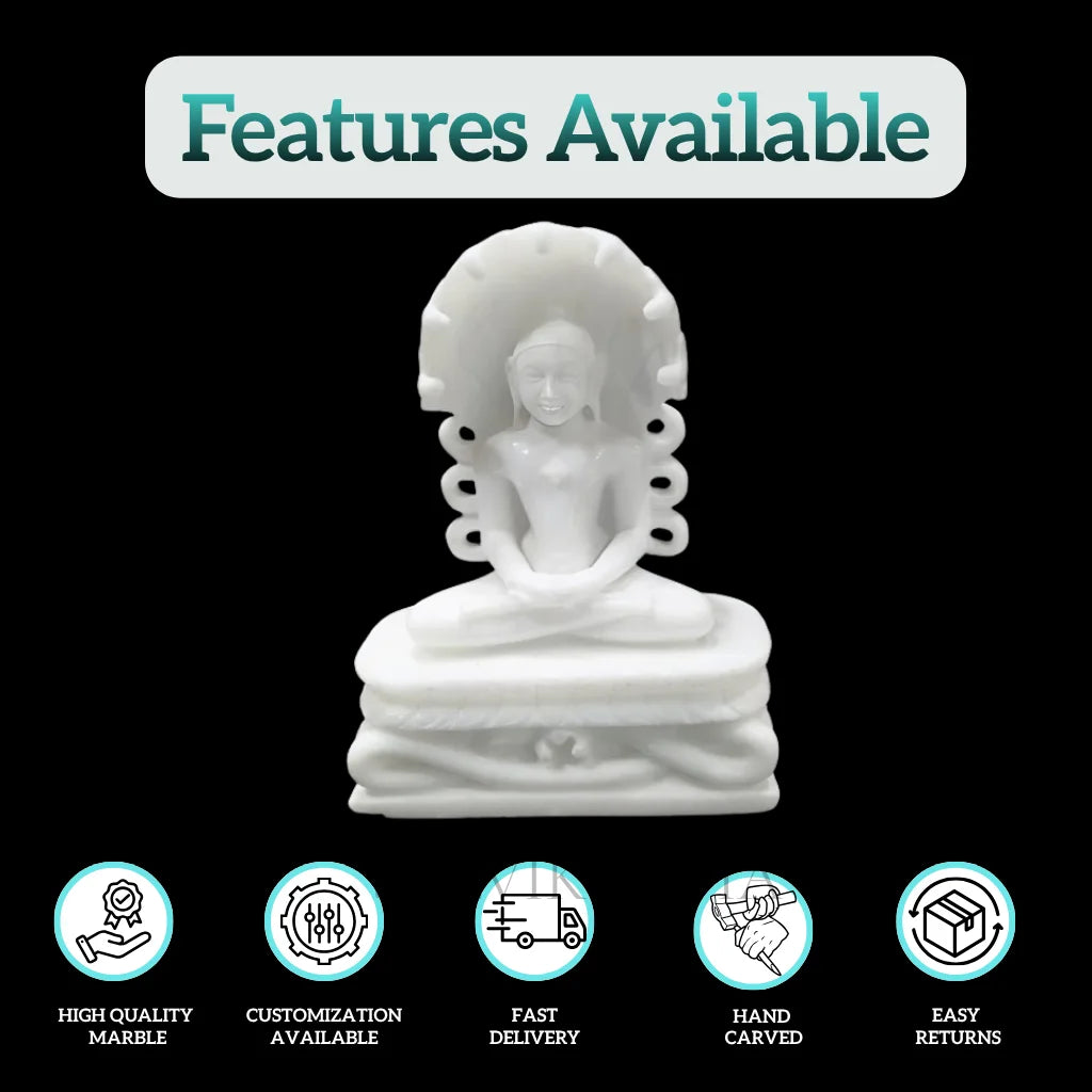 Marble Parshwanath Statue