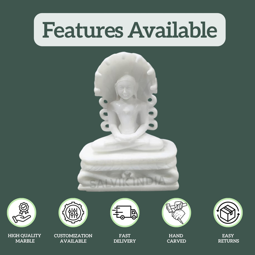 Marble Parshwanath Statue
