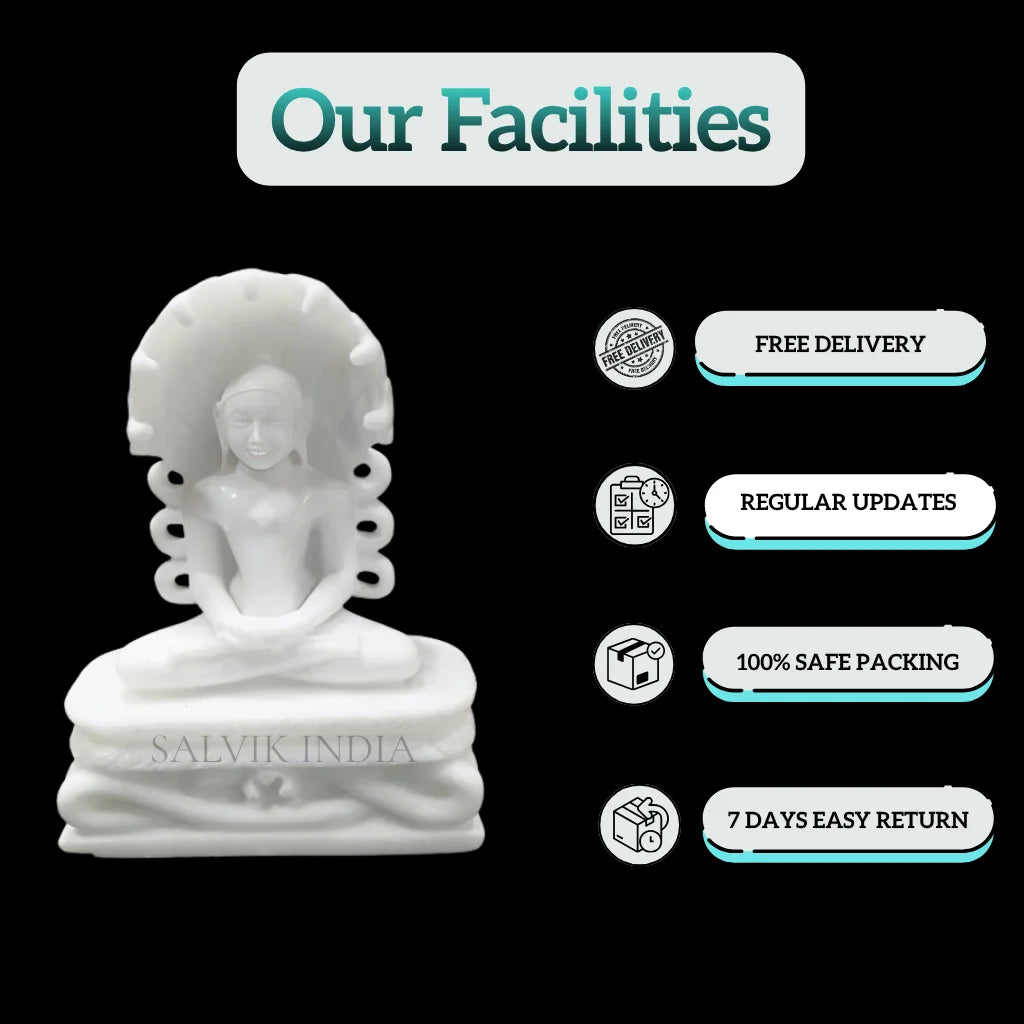 Marble Parshwanath Statue
