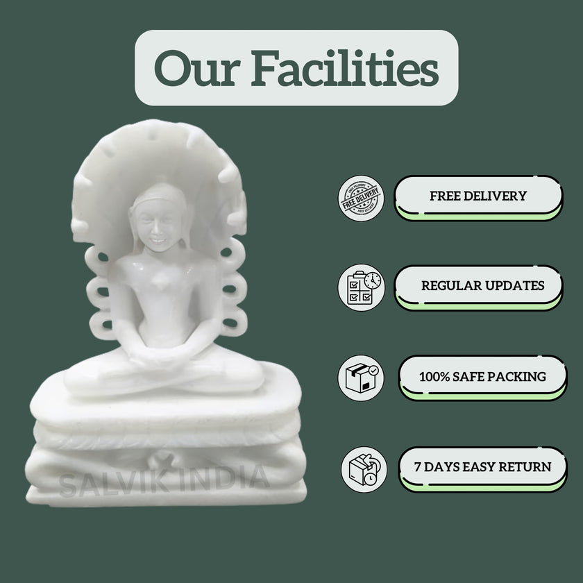 Marble Parshwanath Statue