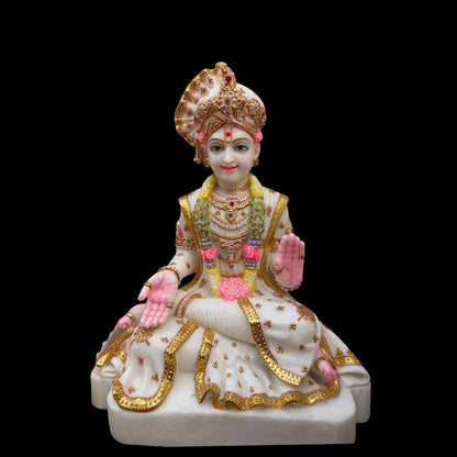 Marble Swaminarayan Murti for Home