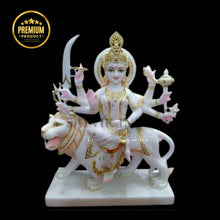 Durga Mata Marble Idol – Handcrafted Traditional Statue for Home