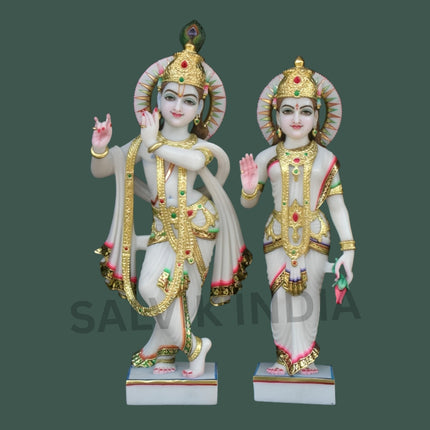 Marble Radha Krishna Moorti