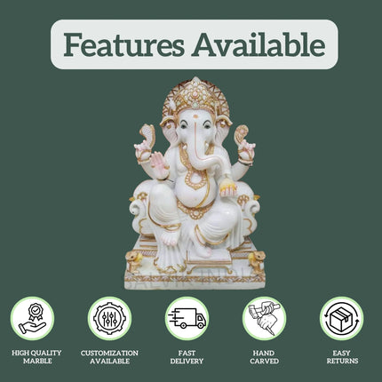 Ganesh ji Idol Marble