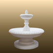White Marble Tiered Courtyard Fountain 6ft