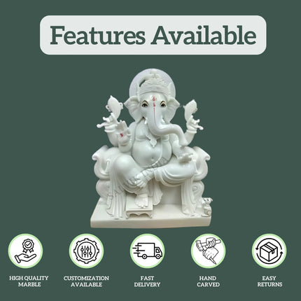 Ganpati Murti Marble 1