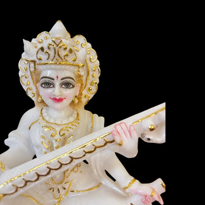 Buy premium saraswati marble idol for home