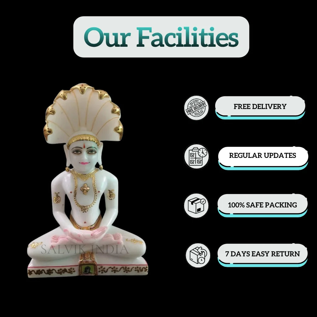 Big Size Parshwanath Marble Statue