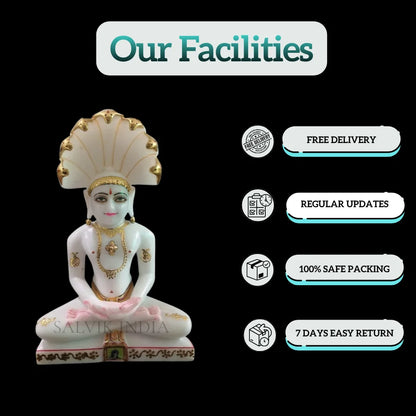 Big Size Parshwanath Marble Statue