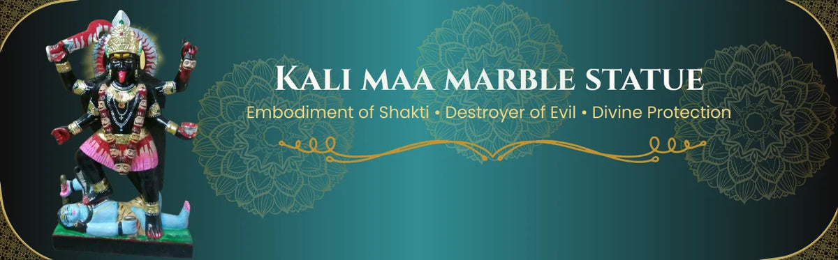 Premium Kali Mata Marble Statues & Murtis – Handcrafted in Black Marble