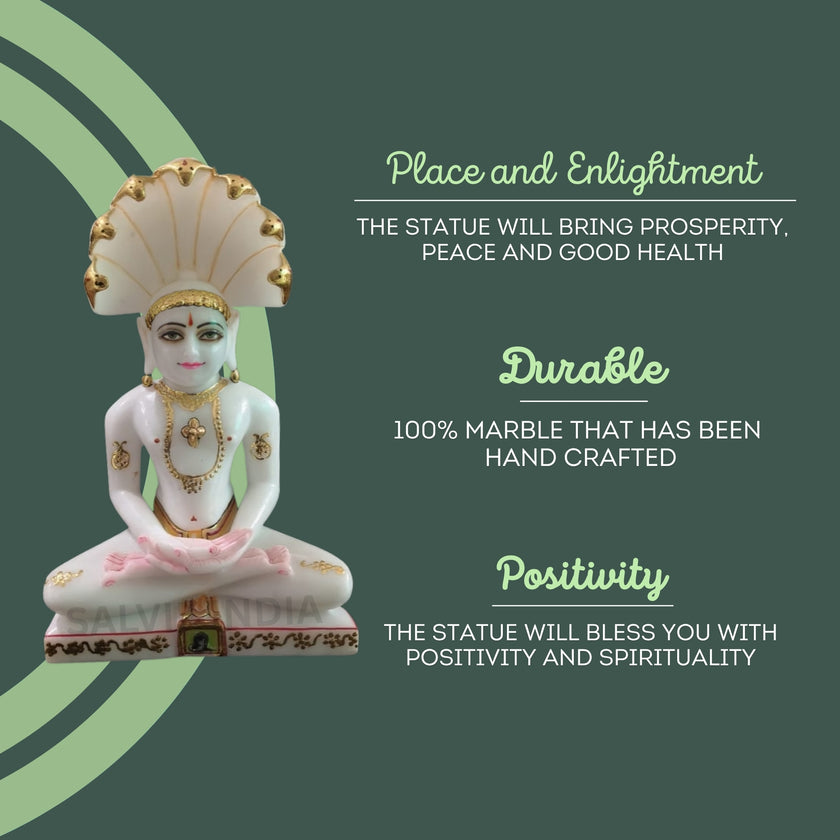 Big Size Parshwanath Marble Statue