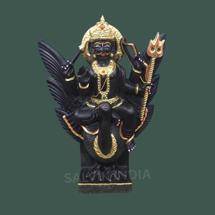 Black Marble Shani Dev Murti