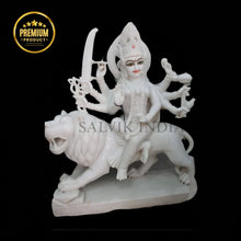 Marble Durga Devi Statue – Handcrafted Traditional Goddess Sculpture