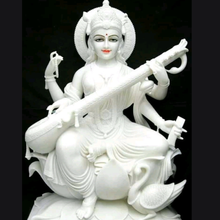 Buy Handcrafted Marble Saraswati Murti for Pooja Room