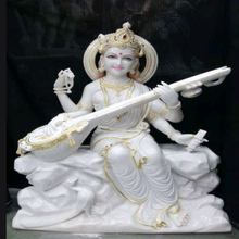 Buy Big Marble Saraswati Murti for School & Temple