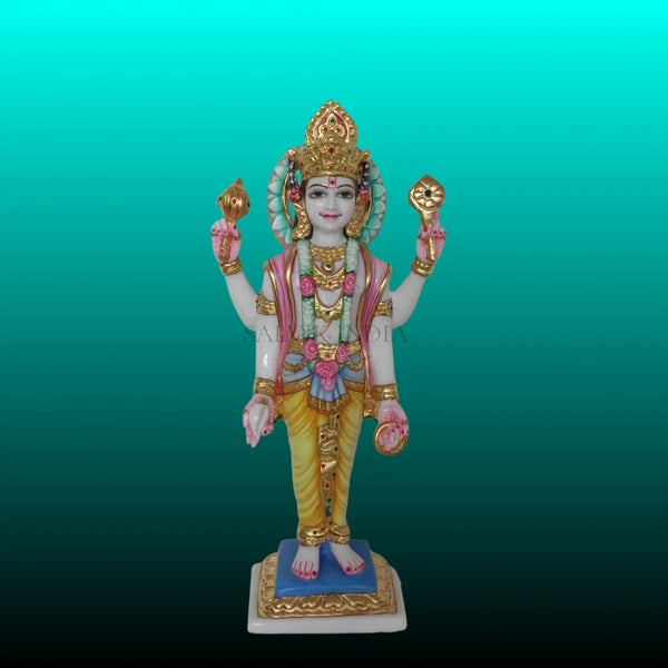Chaturbhuj Marble Statue