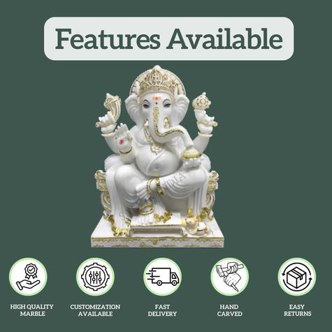 Ganpati Marble Murti 1