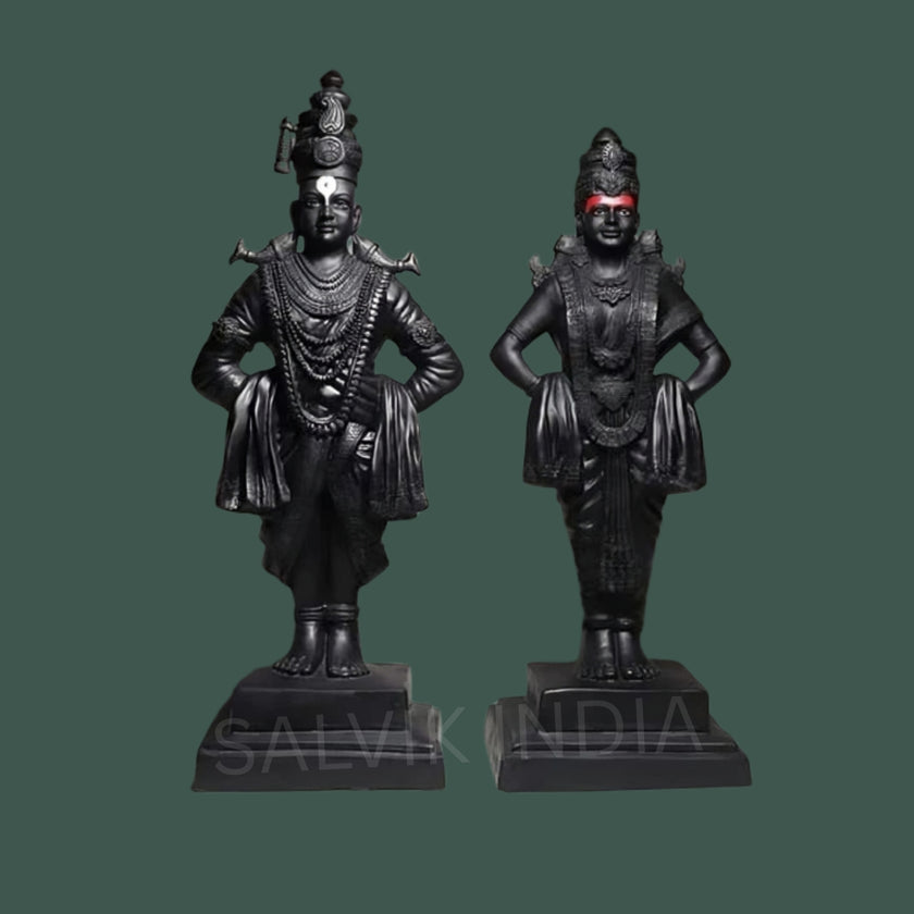 Marble Vitthal Rukmani Statue
