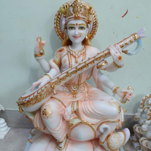 Buy Premium Designer Marble Saraswati Statue | Handcrafted