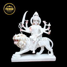 Durga Ji Murti Marble – Traditional Handcrafted White Marble Idol