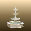 White Marble 4 Tier Water Fountain 6ft